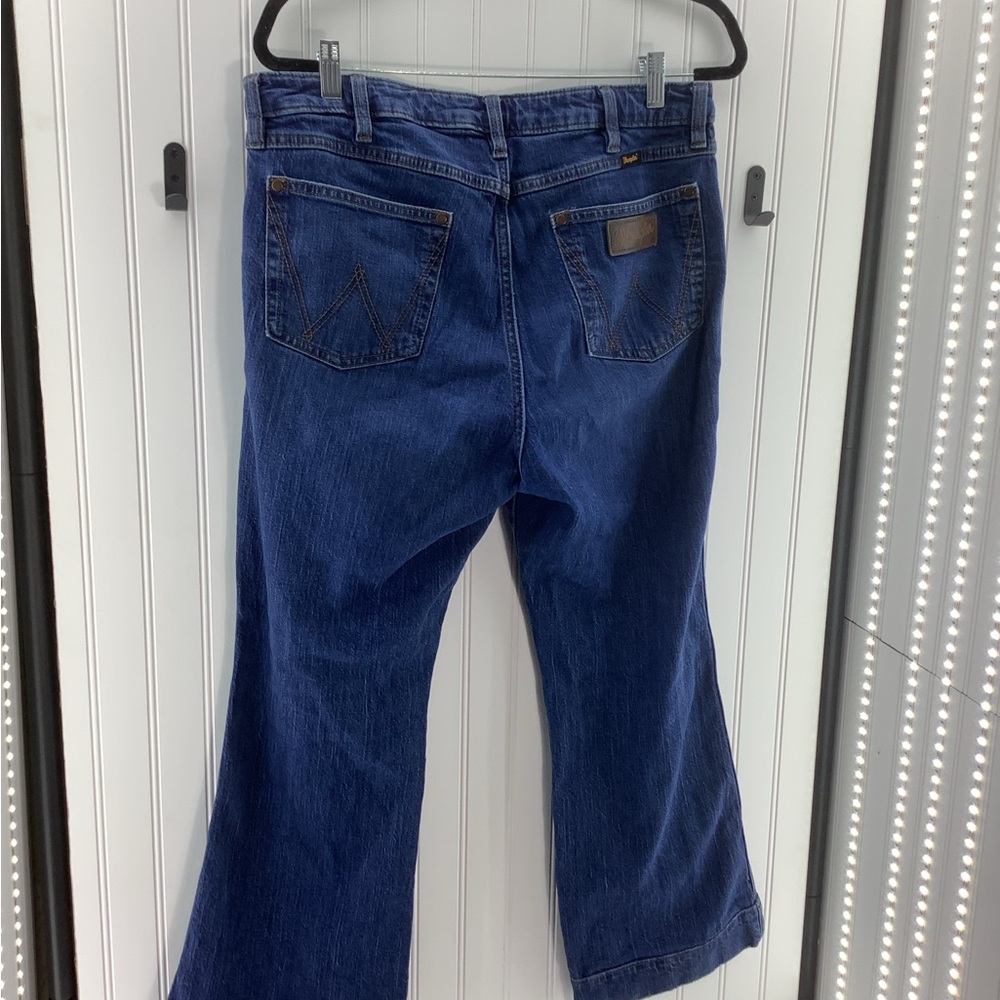 Wrangler Dark Blue trousers Women's Bootcut Jeans size 32X26